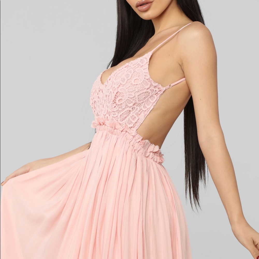 Open back dress